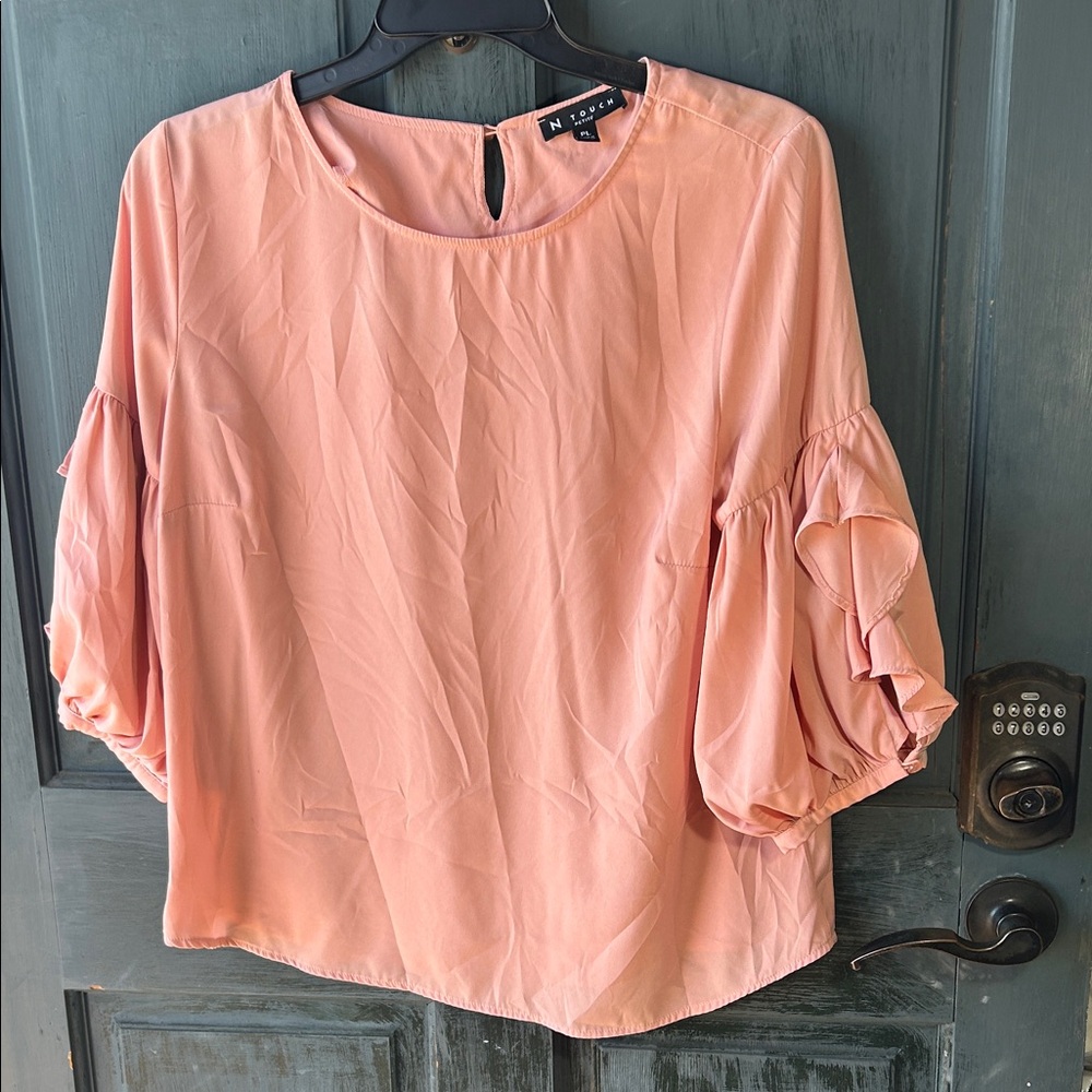 Elegant Women's Blouse in Peach by Natori